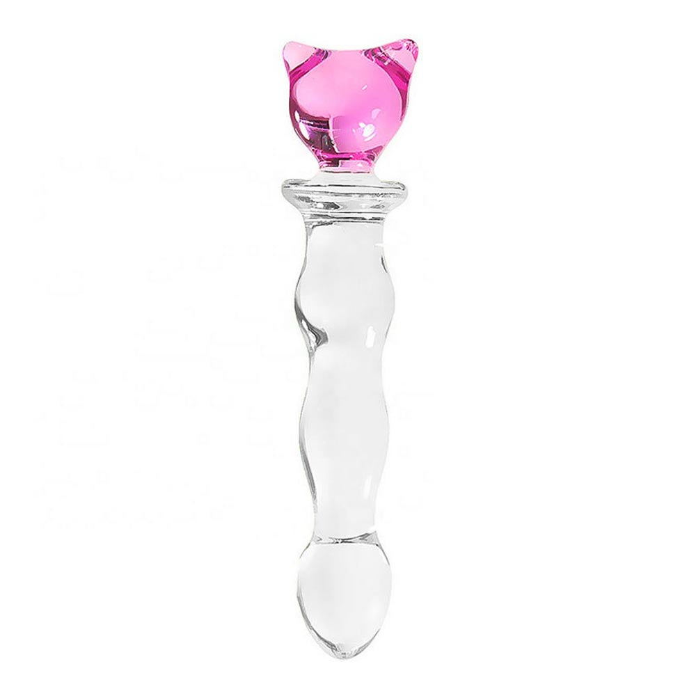 Moon And Star Anal Glass Plug Dildo