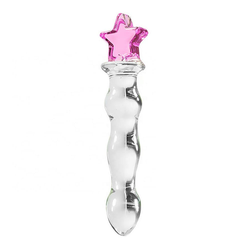 Moon And Star Anal Glass Plug Dildo