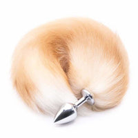 Orange Metal Cat Tail Plug 16"