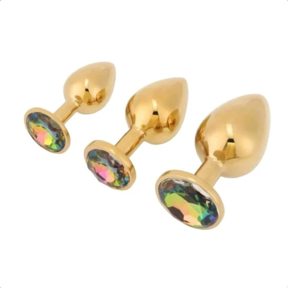 Gold Sex Toy  Kit (3 Piece)