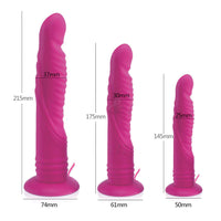 Long Suction Cup Anal Vibrating Dildo