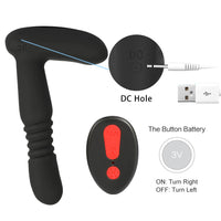 Fiery 9-Speed Thrusting Anal Vibrator Prostate Massager