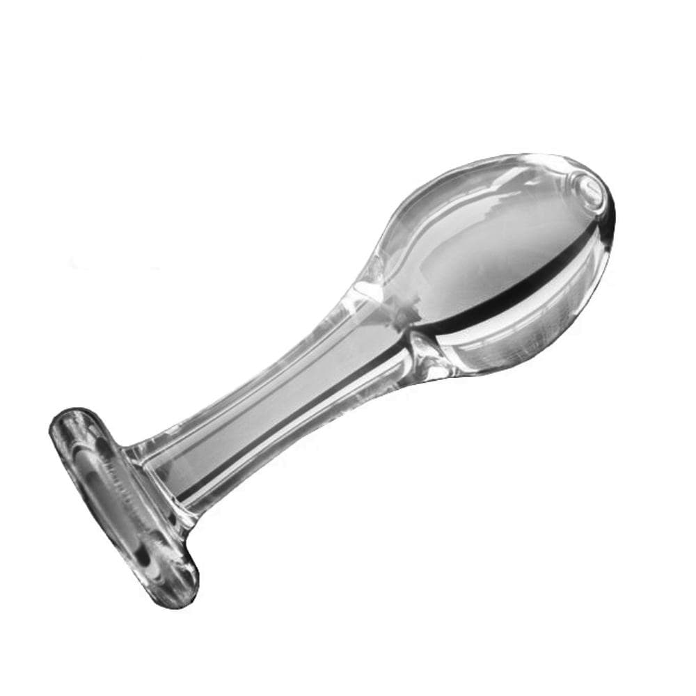 Transparent Anal Glass Bead Dildos (3 Piece)