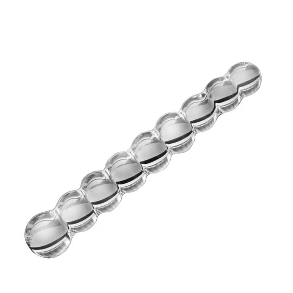 Transparent Anal Glass Bead Dildos (3 Piece)