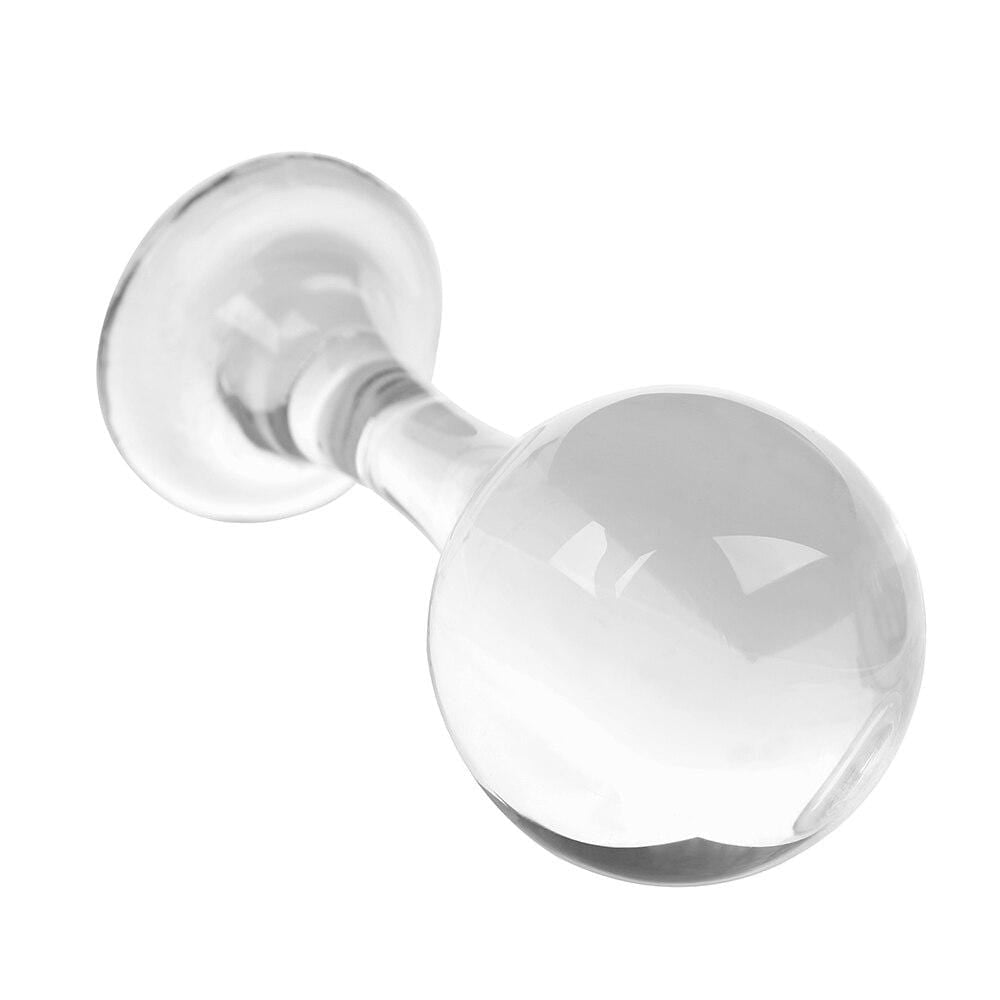 Huge Clear Crystal Ball Plug