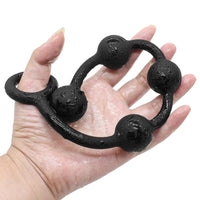 Long Black Anal Silicone Beads