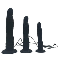 Long Suction Cup Anal Vibrating Dildo