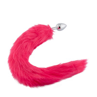 18" Red Fox Tail Plug