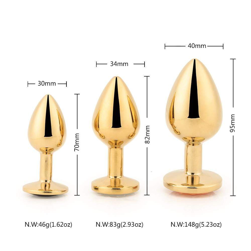 Gold Sex Toy  Kit (3 Piece)