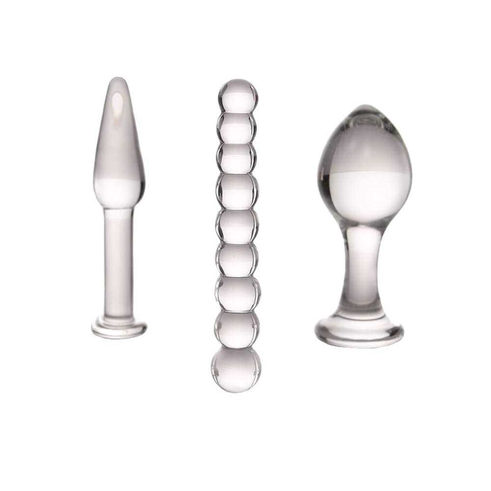 Transparent Anal Pyrex Glass Kit (3 Piece)