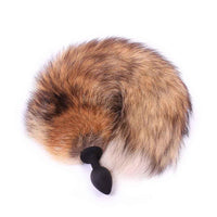 Brown Fox Anal Silicone Tail Plug 16"