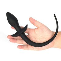 Curved Dog Anal Tail, 7"