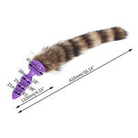 Silicone Raccoon Tail, 12"