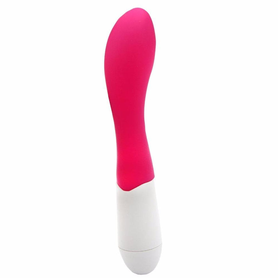 Pink Silicone Vibrating Anal Dildo