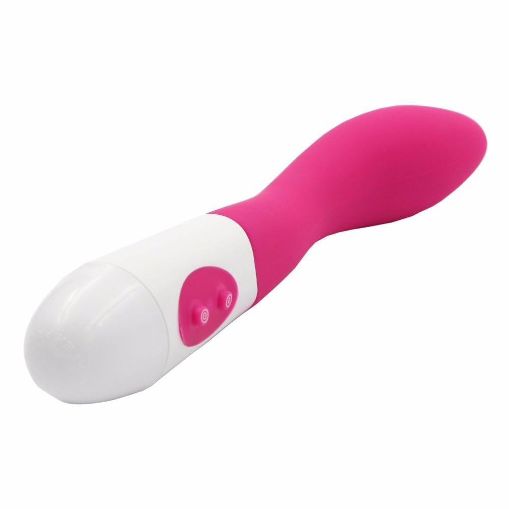 Pink Silicone Vibrating Anal Dildo