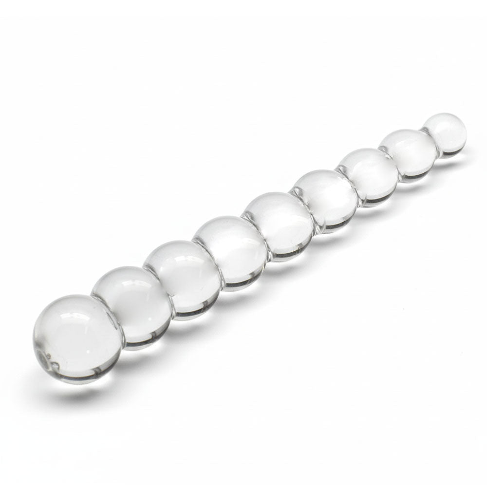 Slim Bumpy Glass Anal Dildo