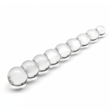 Slim Bumpy Glass Anal Dildo