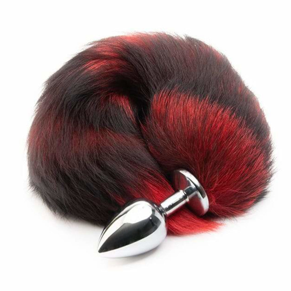 Red Fox Tail Plug 16"