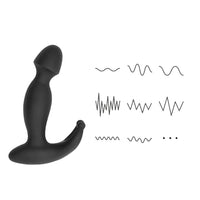 Waterproof Vibrating Silicone Prostate Plug