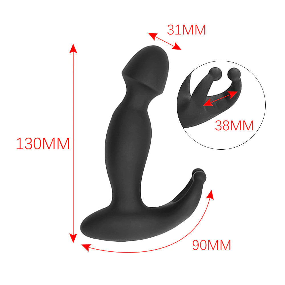 Waterproof Vibrating Silicone Prostate Plug