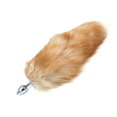 TEST 4 Fox Tail Plug, Light Brown 17"