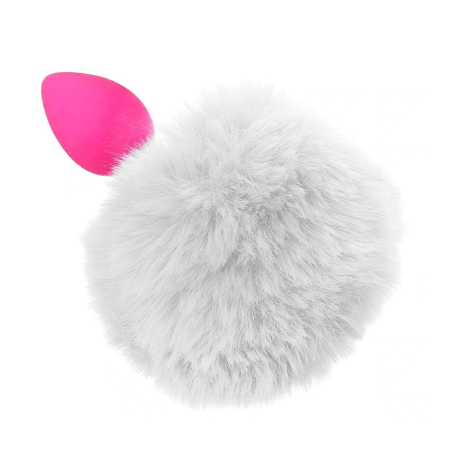 Two-Tone Silicone Bunny Tail Accessory With Plug