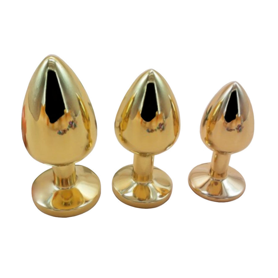 Gold Anal Toy Jeweled Plug Love Plugs CA Gold Anal Toy Jeweled Plug Love Plugs CA