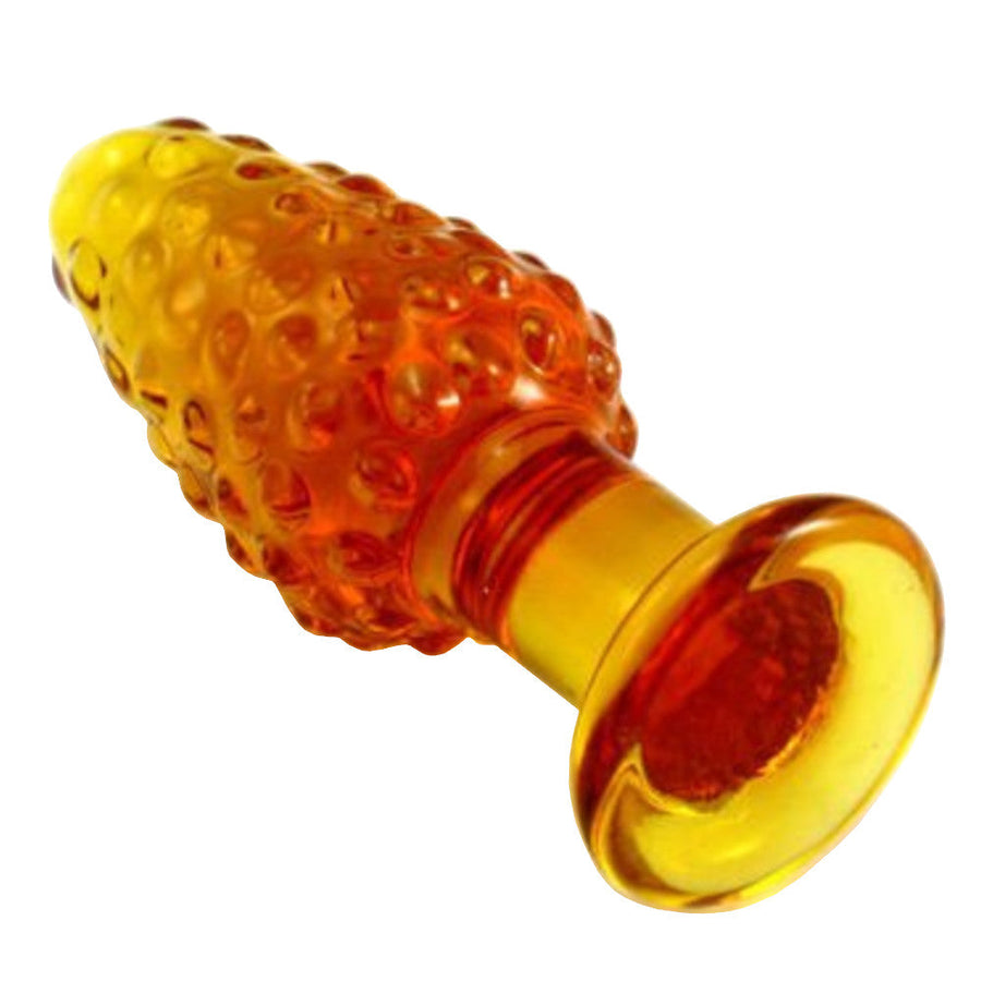 Ribbed Glass Plug