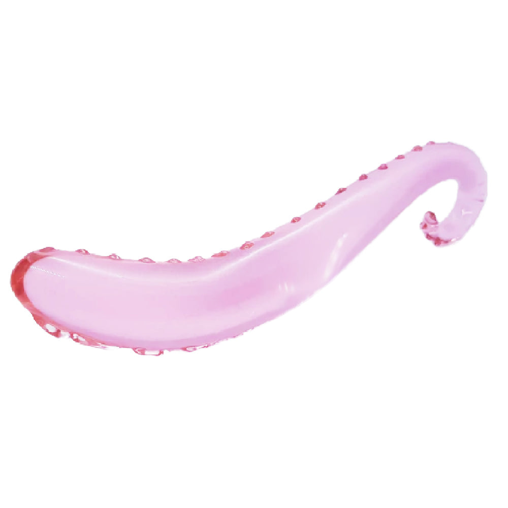 Elegant Pink Glass Tentacle Dildo