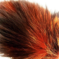 Black & Orange Wolf Tail Plug 16"