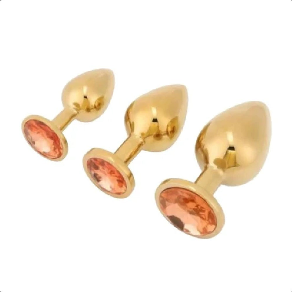 Gold Plug Anal Training Set (3 Piece)