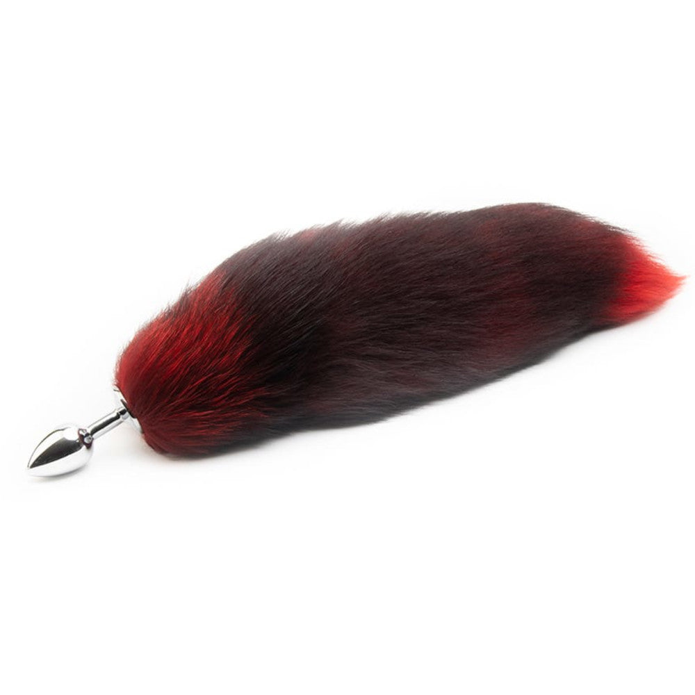 Red Fox Tail Plug 16"