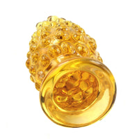 Ribbed Glass Plug