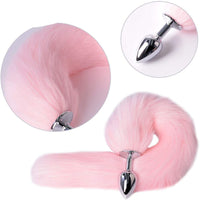 Pink Fox Tail Plug 16"