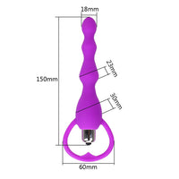 Beaded Vibrating Anal Plug