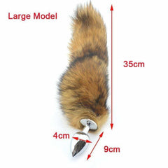 Brown Wolf Tail Plug 16"