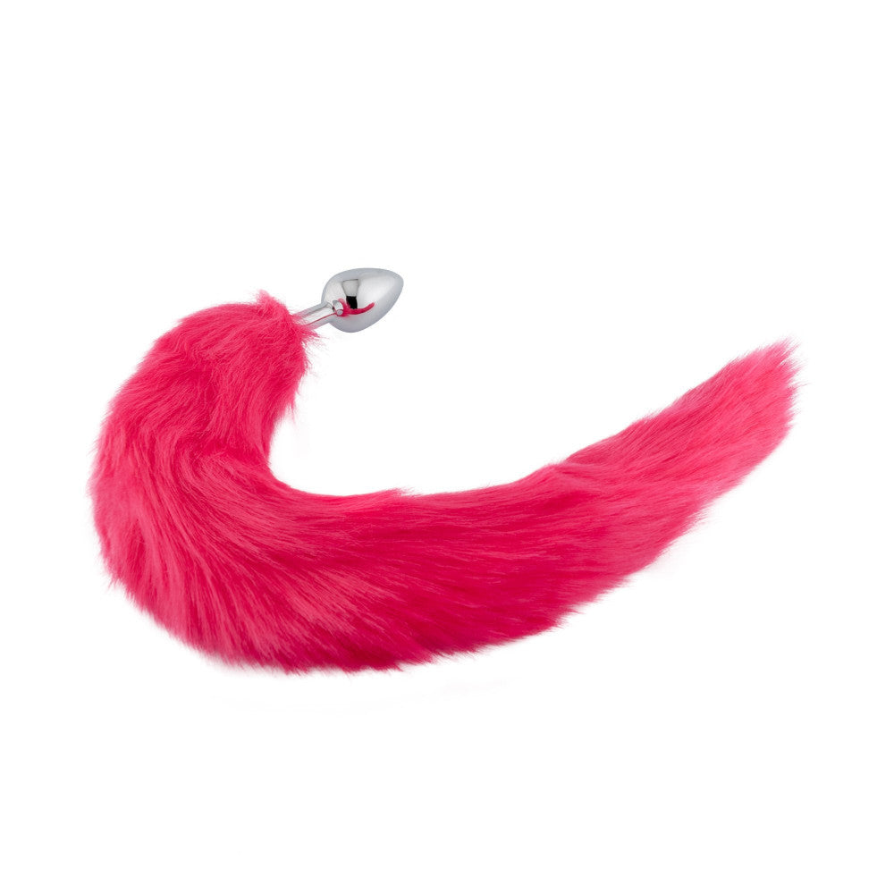 18" Red Fox Tail Plug
