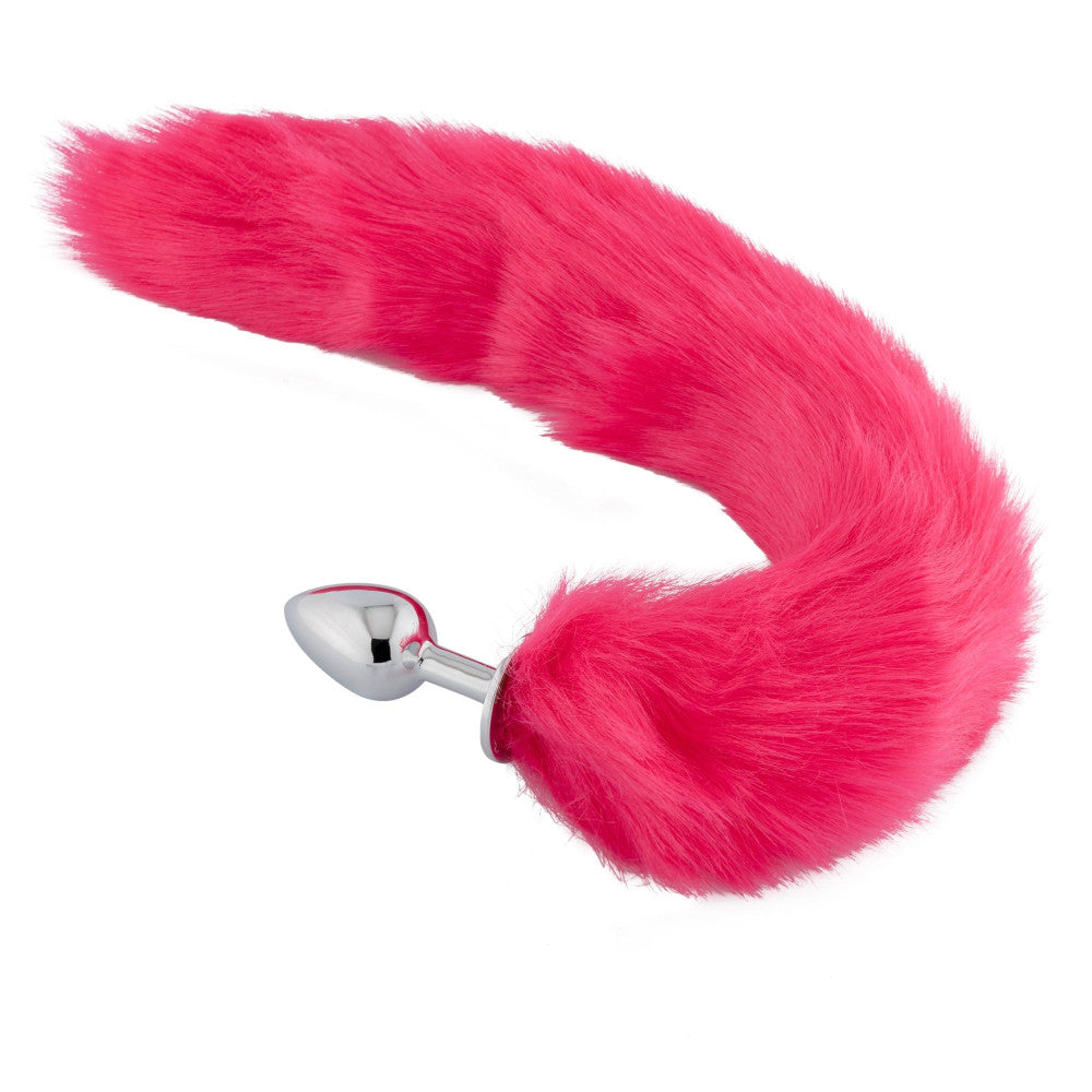 18" Red Fox Tail Plug