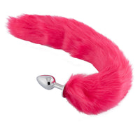 18" Red Fox Tail Plug