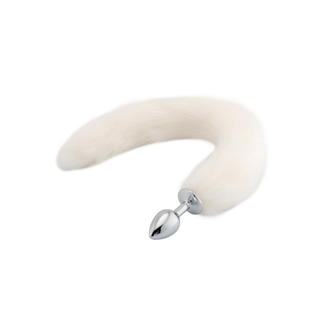 Furry Cat Tail With Stainless Steel Plug