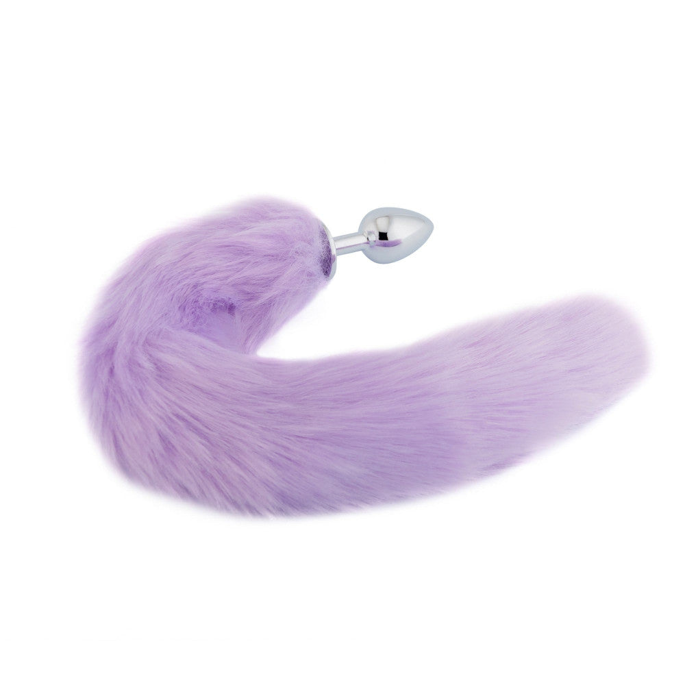 Purple Cat Tail Accessory With Plug Tip