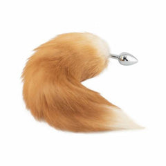 TEST 2 Fox Tail Plug, Light Brown 17"