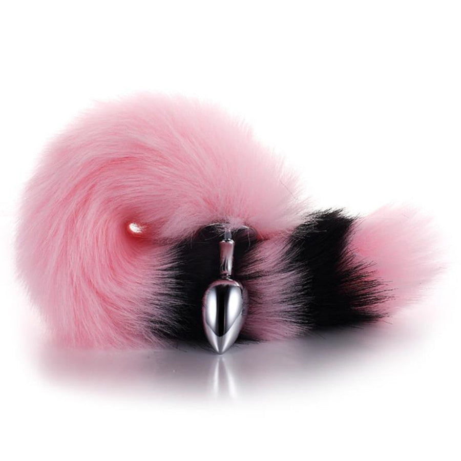 Pink with Black Fox Metal Plug, 14"