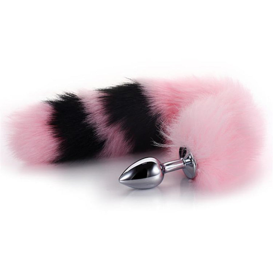 Pink with Black Fox Metal Plug, 14"