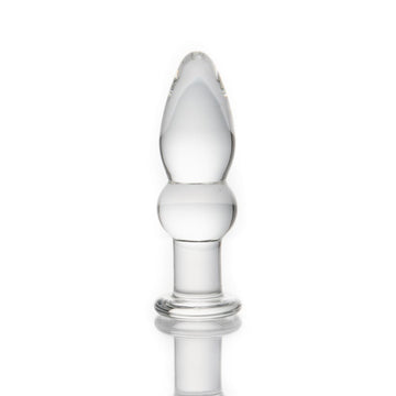 Crystal Clear Plug-Shaped Glass