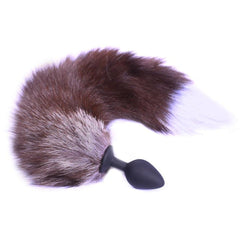 15" Black Cat Tail Silica Gel Plug