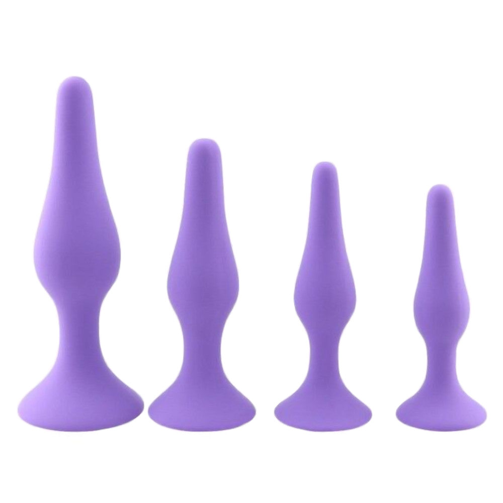 Beginner Small Silicone Butt Plug Training Set (4 Piece)