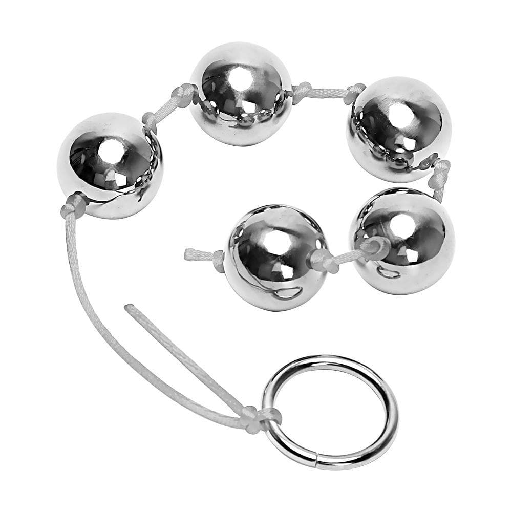 2 colors string Stainless Steel Anal Beads with Pull Ring