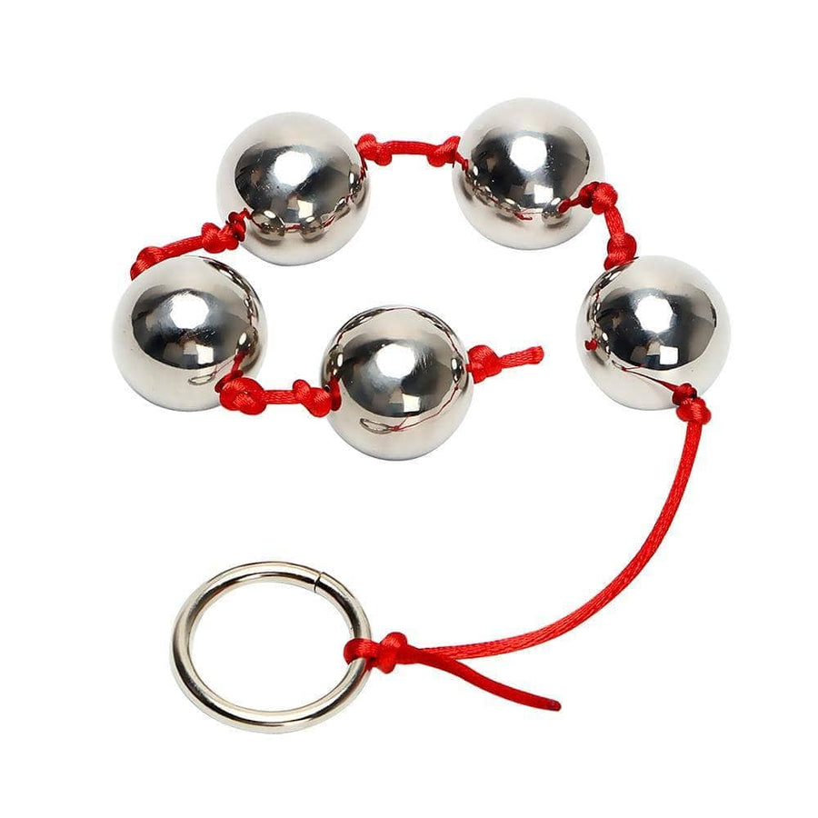 2 colors string Stainless Steel Anal Beads with Pull Ring