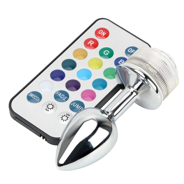 LED RGB Remote Butt Plug Love Plugs CA